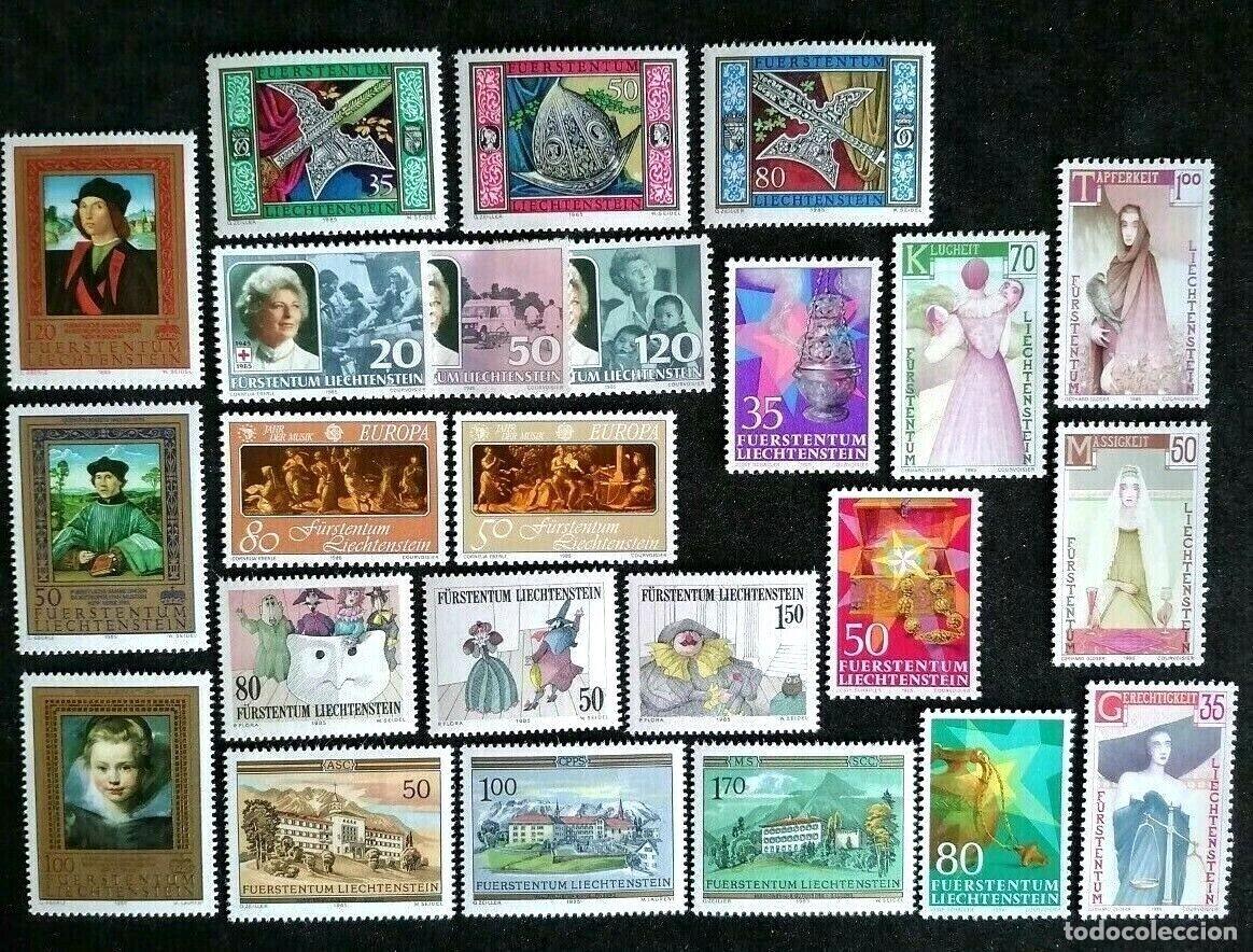 Sellos: LIECHTENSTEIN 1985 INCOMPLETO - Foto 1