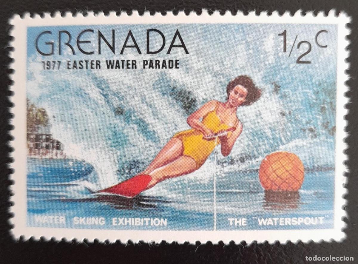 Sellos: SO) 1977 GRENADA, DEPORTE, WATERSPOUT, MNH - Foto 1