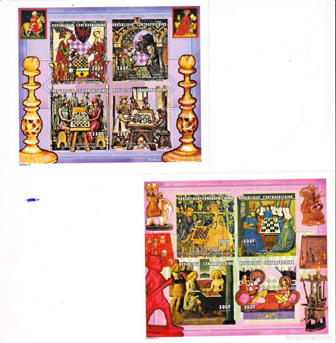 Sellos: Tema Ajedrez. Conjunto de series y Hojas Bloques de este tema - Foto 1
