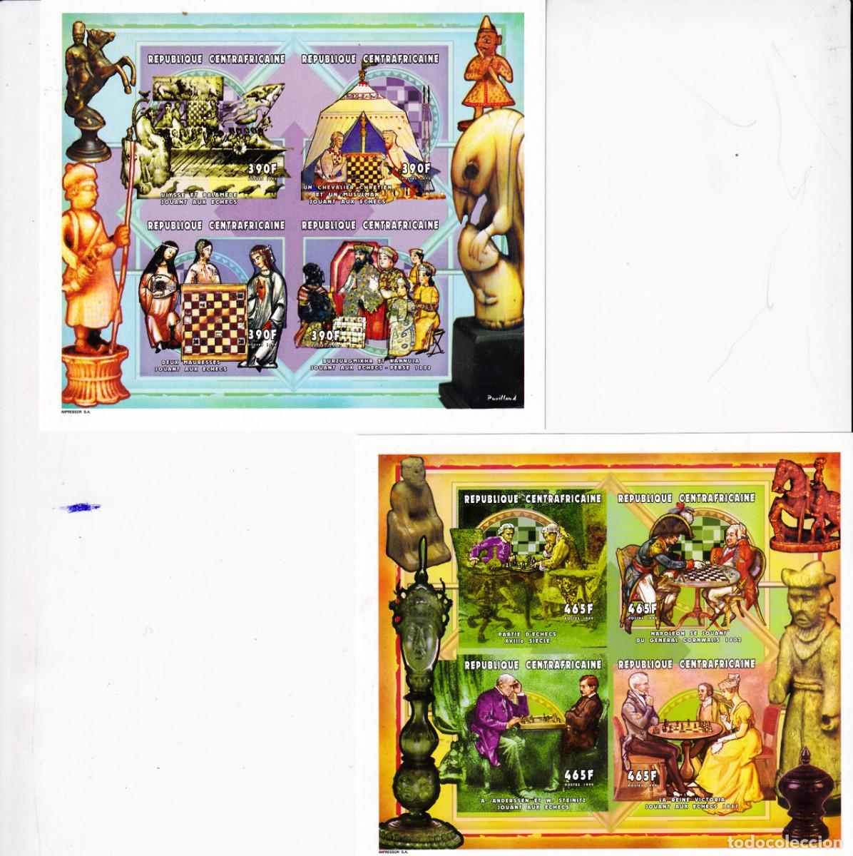 Sellos: Tema Ajedrez. Conjunto de series y Hojas Bloques de este tema - Foto 2