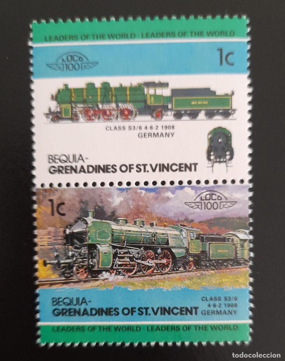 Sellos: SO) GRENADINES AND SAINT VINCENT, TRAINS, MNH - Foto 1