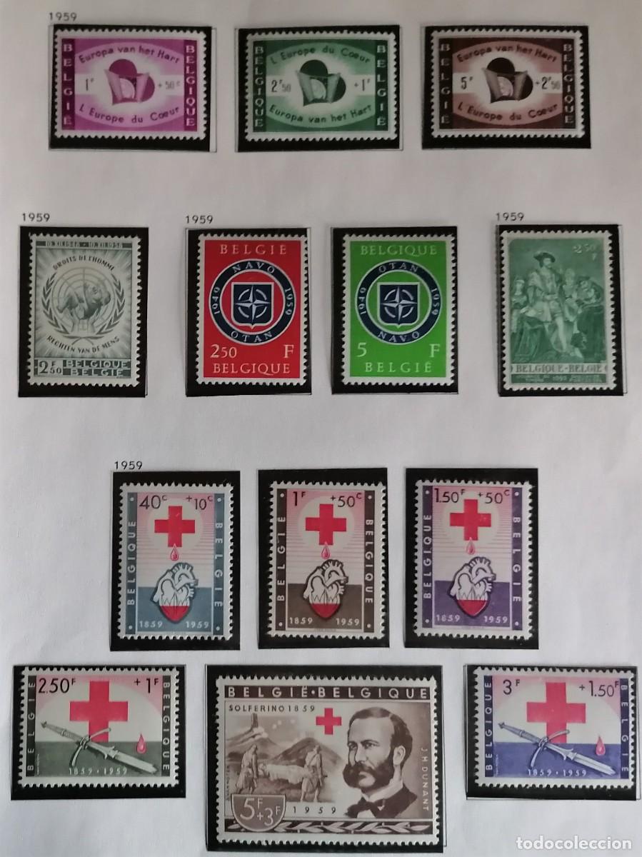 Sellos: BELGICA 1959 CINCO SERIES - Foto 1