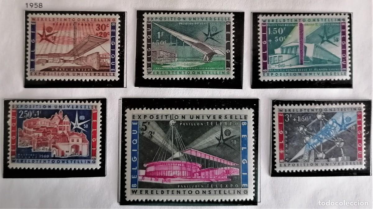 Sellos: BELGICA 1958- EXPOSICI&Oacute;N BRUSELAS - Foto 1