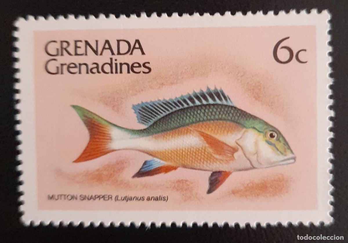 Sellos: SO) GRENADA, FISH 6C MNH - Foto 1