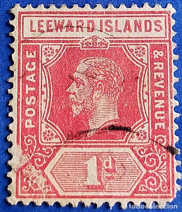 Francobolli: Sello Islas de Sotavento 1921 &rsaquo; King George V - Die II - 1 d - Penique brit&aacute;nico (viejo)
