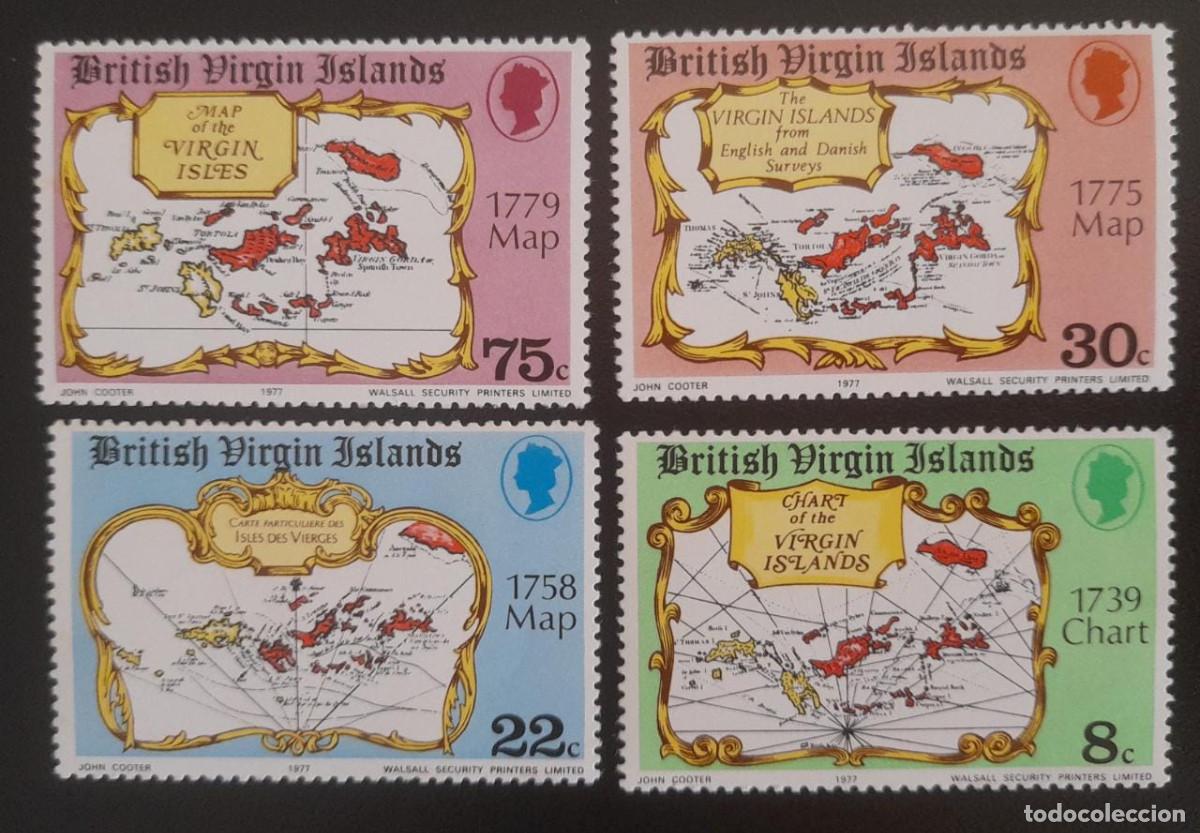Sellos: SO) BRITISH VIRGIN ISLANDS, MAP, MNH - Foto 1