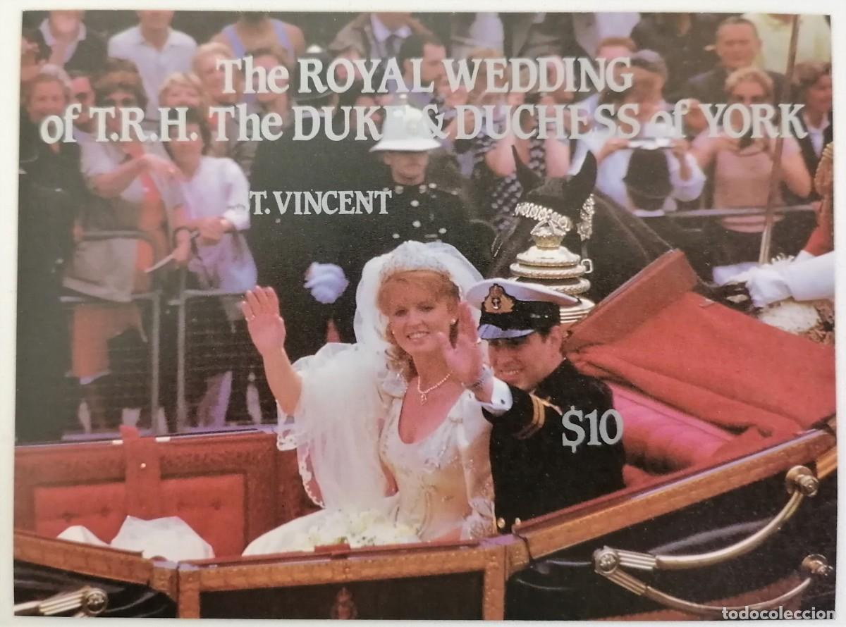 Sellos: ST. VINCENT 1986 - BODA DUQUES DE YORK - Foto 1