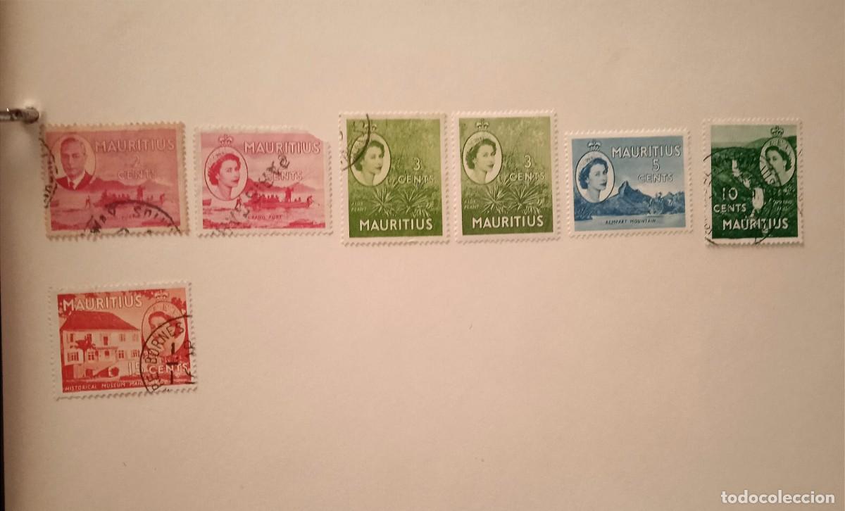 Sellos: HOJA 7 SELLOS MAURITIUS 1940 - Foto 1