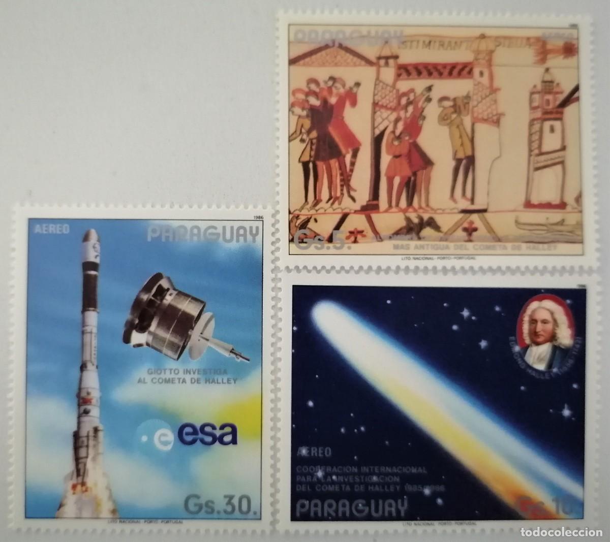 Sellos: PARAGUAY 1986 - COMETA HALLEY . - Foto 1