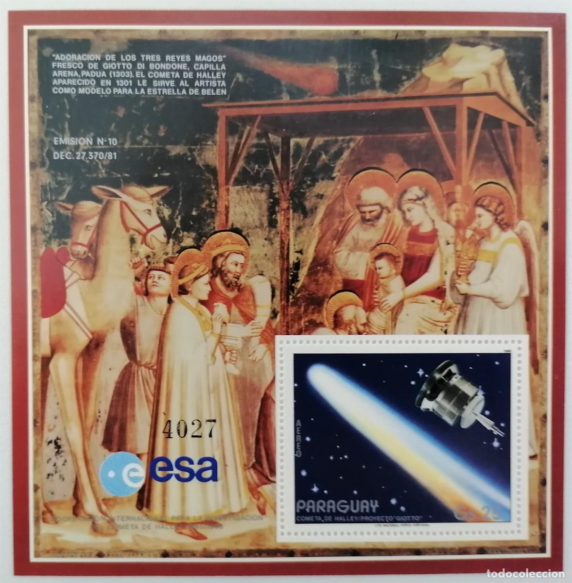 Sellos: PARAGUAY 1986 - HB COMETA HALLEY . - Foto 1