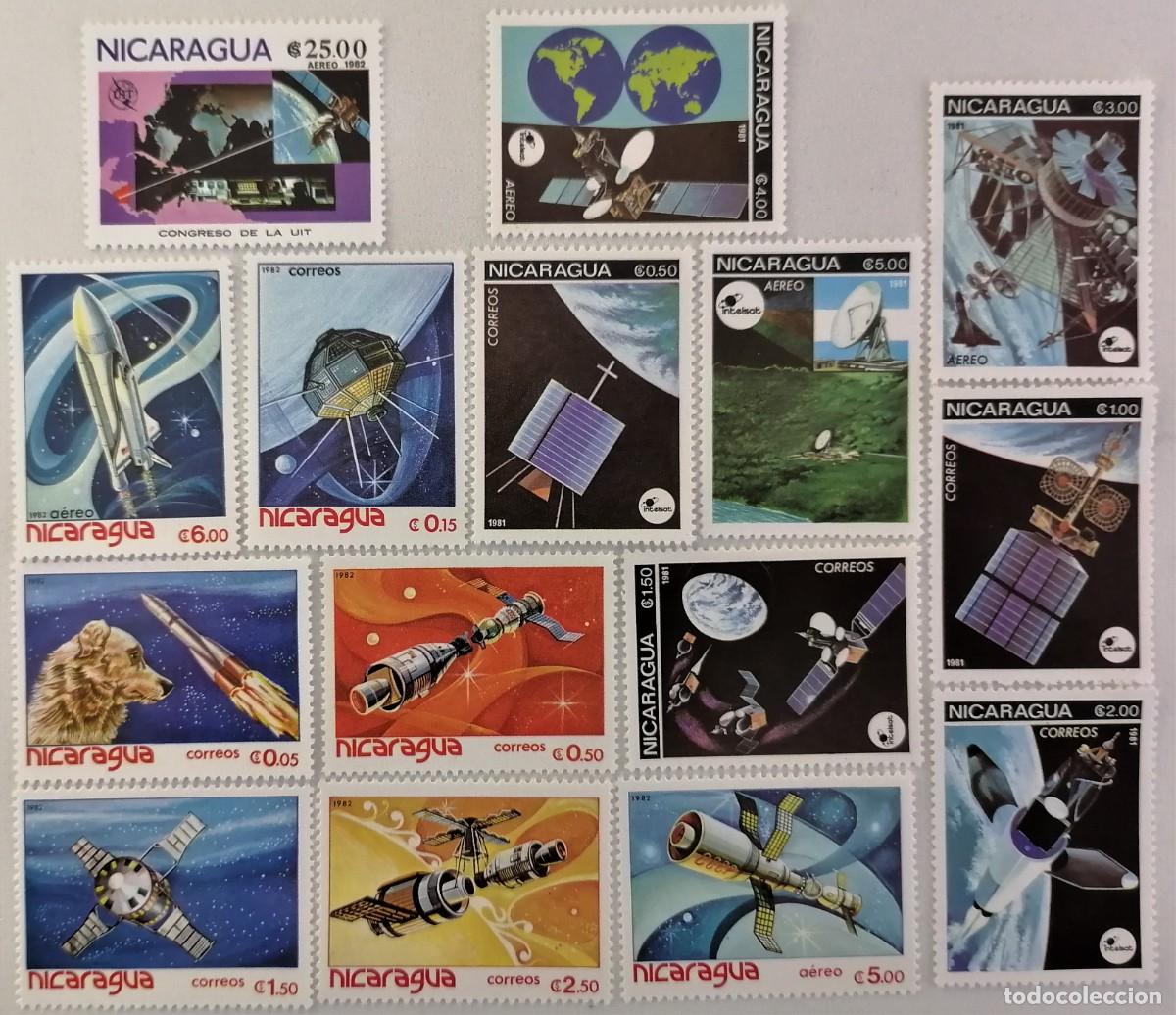 Sellos: NICARAGUA 1981 / 82 - ESPACIO . - Foto 1