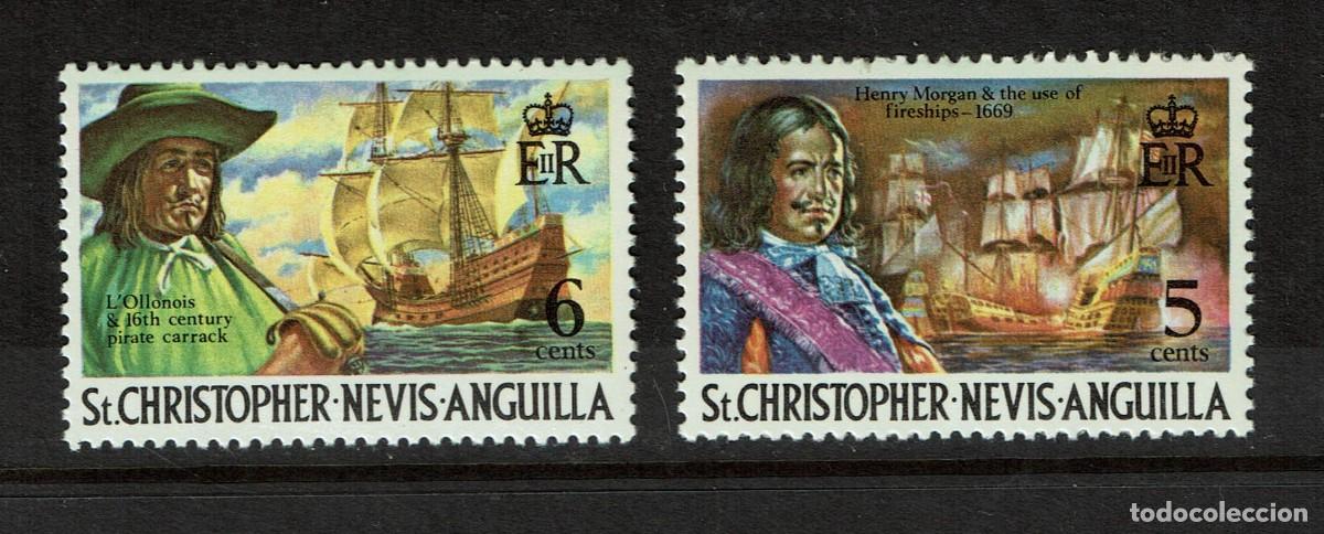Sellos: Serie de 11 sellos de St Christopher Nevis Anguilla - Foto 1