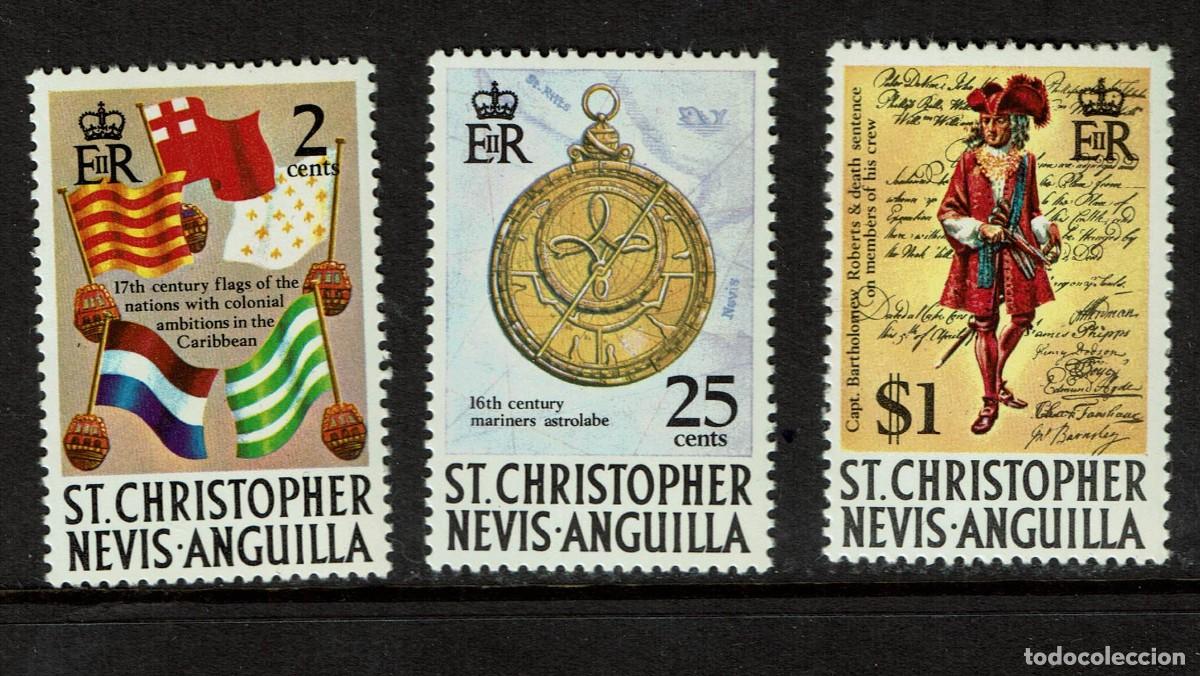 Sellos: Serie de 11 sellos de St Christopher Nevis Anguilla - Foto 3