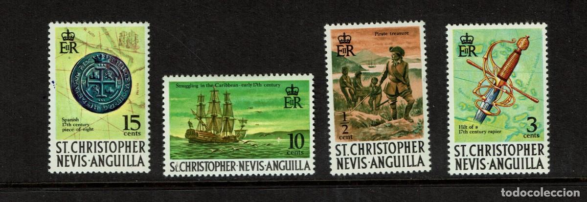 Sellos: Serie de 11 sellos de St Christopher Nevis Anguilla - Foto 4