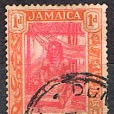 Sellos: JAMAICA IVERT Nº 83 (AÑO 1920), MUJER DE LA ETNIA ARAWAC, USADO