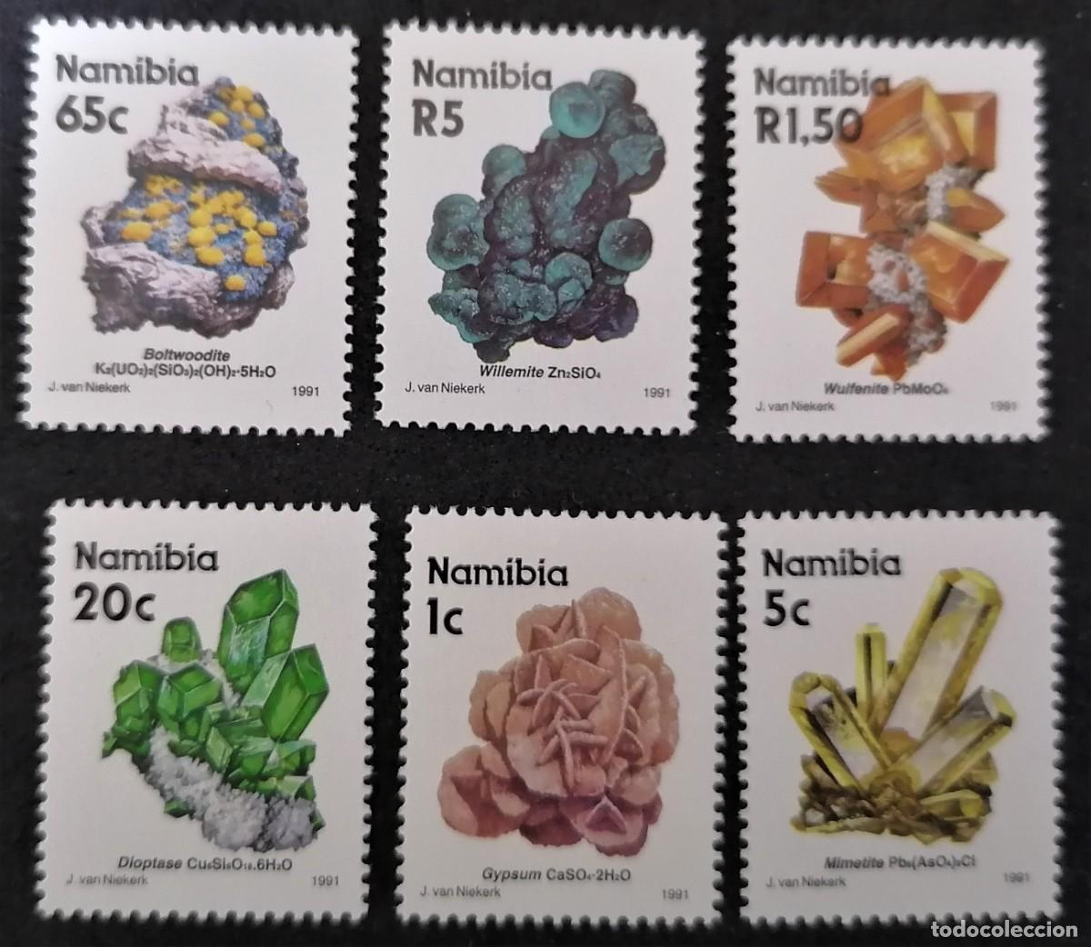 Sellos: NAMIBIA 1991 - MINERALES - Foto 2