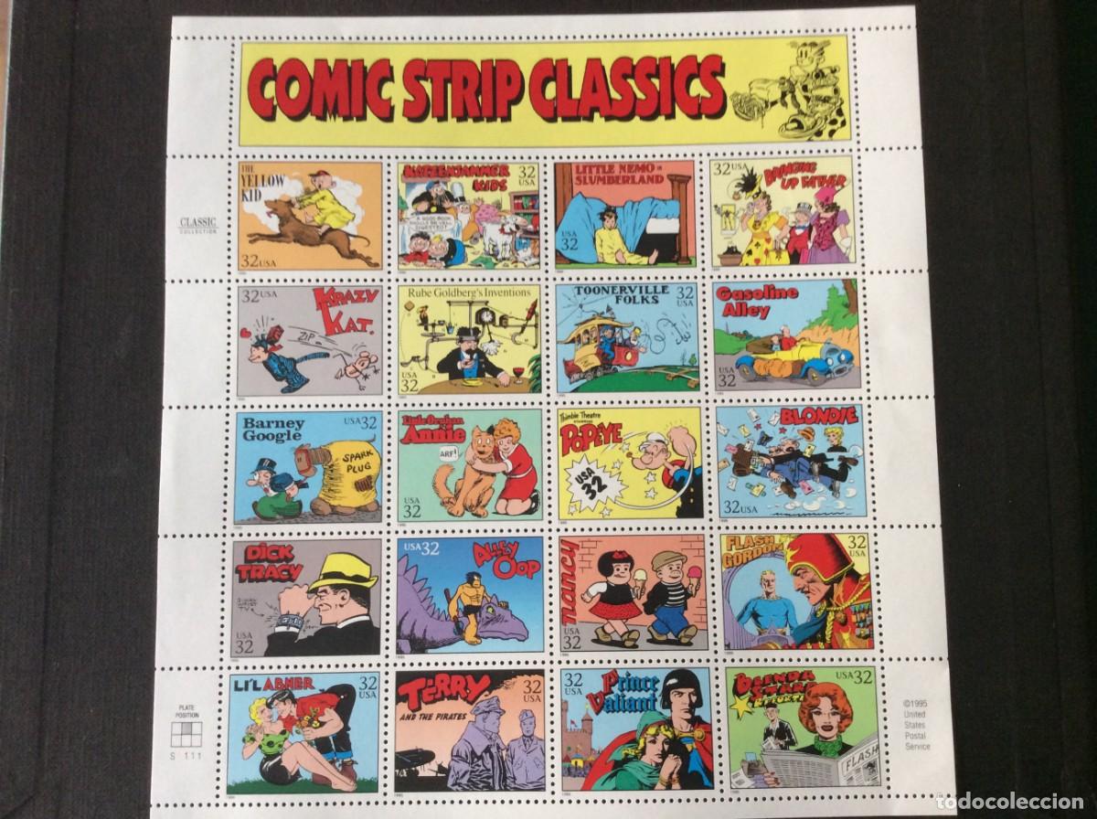 Sellos: COMICS. ESTADOS UNIDOS N&ordm; YVERT 2421/40*** A&Ntilde;O 1995. COMICS - Foto 1