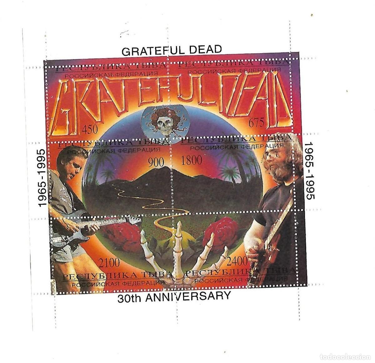 Sellos: Bloque de 6 sellos &rdquo;GRATEFUL DEAD&rdquo; - Foto 1
