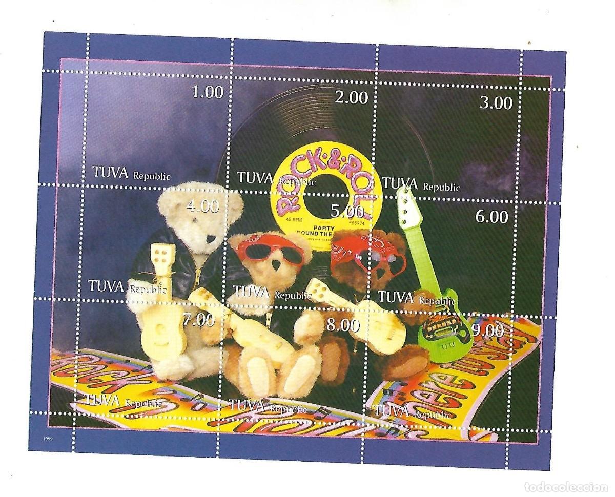 Sellos: Bloque de 9 sellos &rdquo;ROCK & ROLL&rdquo; - Foto 1
