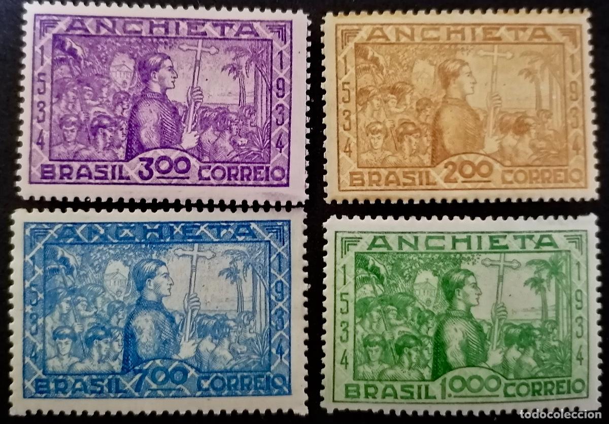 Sellos: BRASIL 1934 - JOS&Eacute; DE ANCHIETA - Foto 1