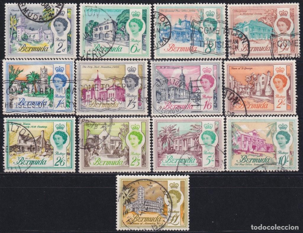 Sellos: F-EX37537 BERMUDA 1962 ARCHITECTURE LANDSCAPE USED. - Foto 1
