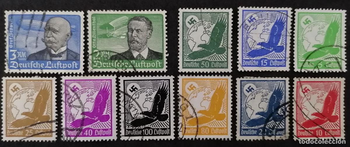 Sellos: ALEMANIA 1934 - &Aacute;GUILAS - Foto 1