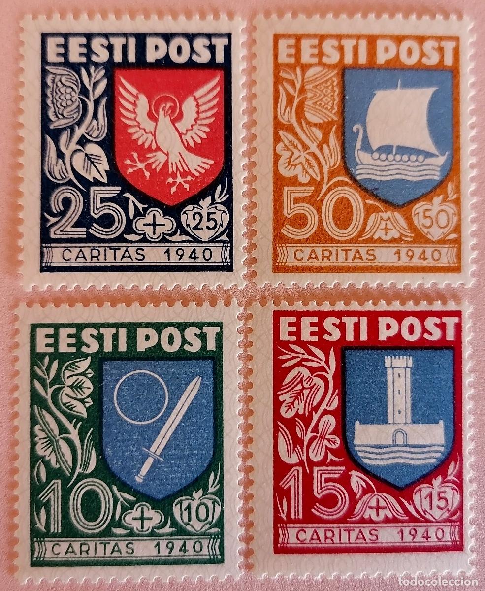Sellos: ESTONIA 1940 - ESCUDOS - Foto 1