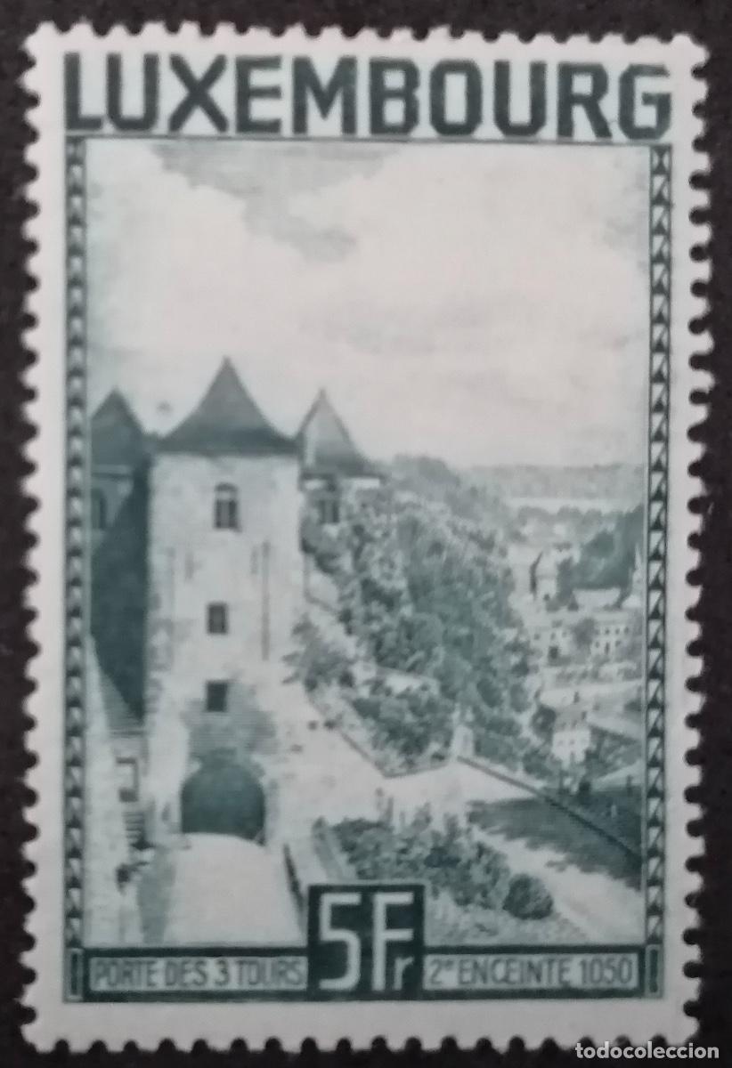 Sellos: LUXEMBURGO 1934 - PUERTA DE LAS TRES TORRES . - Foto 1