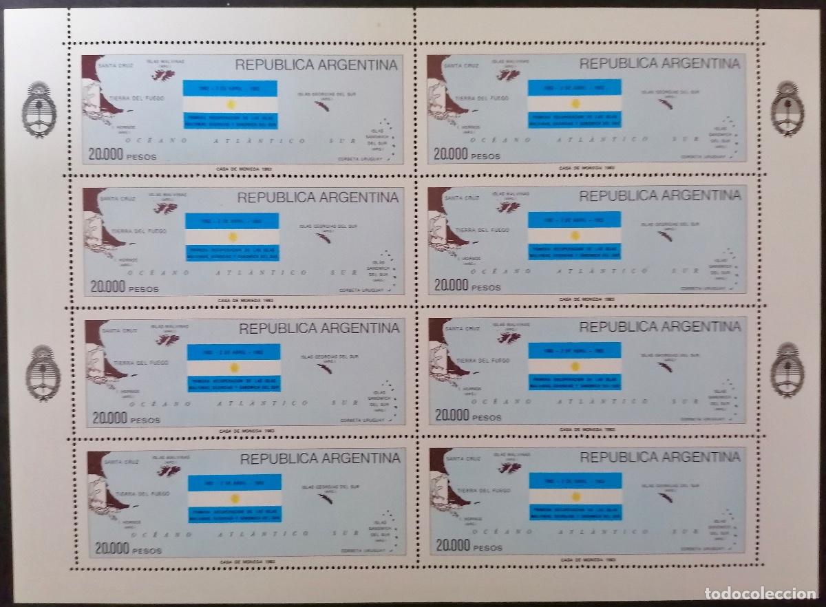 Sellos: ARGENTINA 1983. - HB &rdquo; RECUPERACI&Oacute;N DE LAS ISLAS &rdquo; - Foto 1