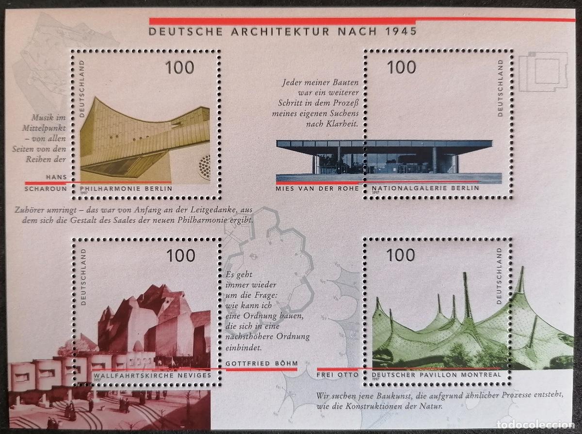 Sellos: ALEMANIA 1997 - HB ARQUITECTURA . - Foto 1