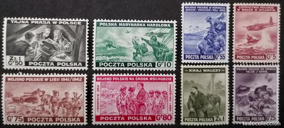 Sellos: POLONIA 1943 - EJ&Eacute;RCITO POLACO . - Foto 1