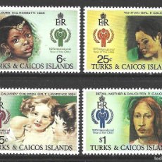 Sellos: TURKS & CAICOS 436/39** - AÑO 1979 - AÑO INTERNACIONAL DEL NIÑO