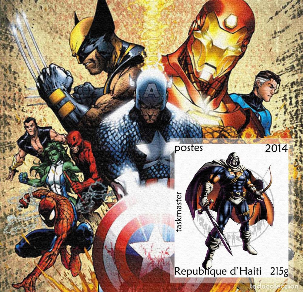 Sellos: HAITI 2014 SHEET MNH TASKMASTER HEROES COMIC ANIMACION ANIMATION - Foto 1
