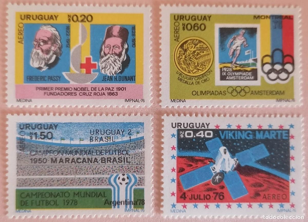 Sellos: URUGUAY 1976 - ANIVERSARIOS . - Foto 1