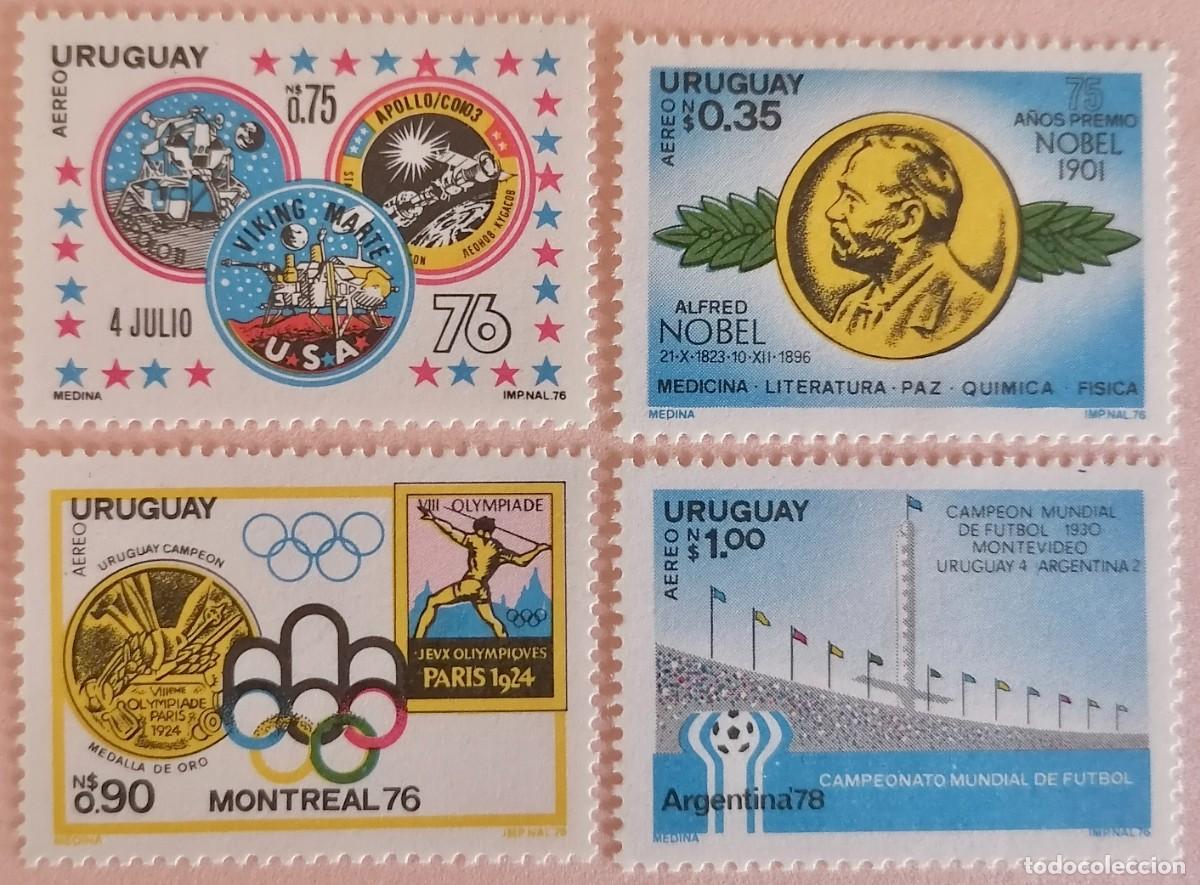 Sellos: URUGUAY 1976 - ANIVERSARIOS . - Foto 1
