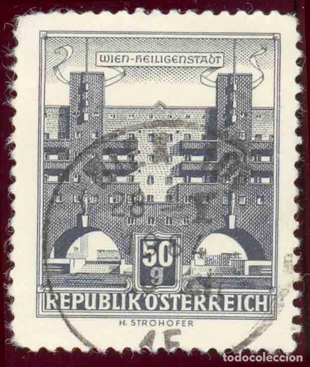 Sellos: Austria. Edificio de Heiligenstadt. 1959. YT-869B. - Foto 1