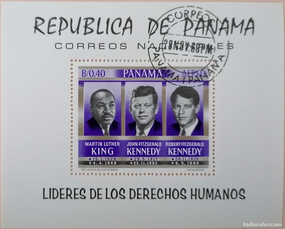 Sellos: PANAM&Aacute; 1968. - HB HUMANISTAS . - Foto 1