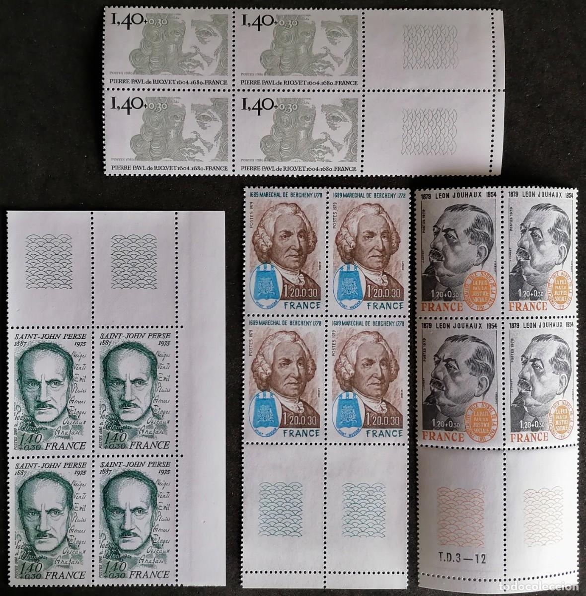 Sellos: FRANCIA 1975 / 80 - PERSONAJES . - Foto 1