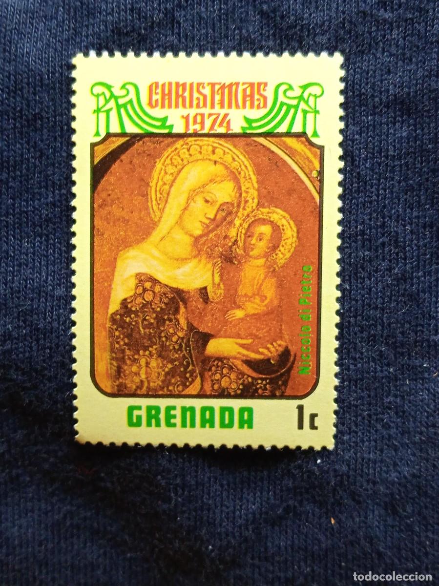 Sellos: GRENADA 1 C. CHISTMAS A&Ntilde;O 1974. - Foto 1