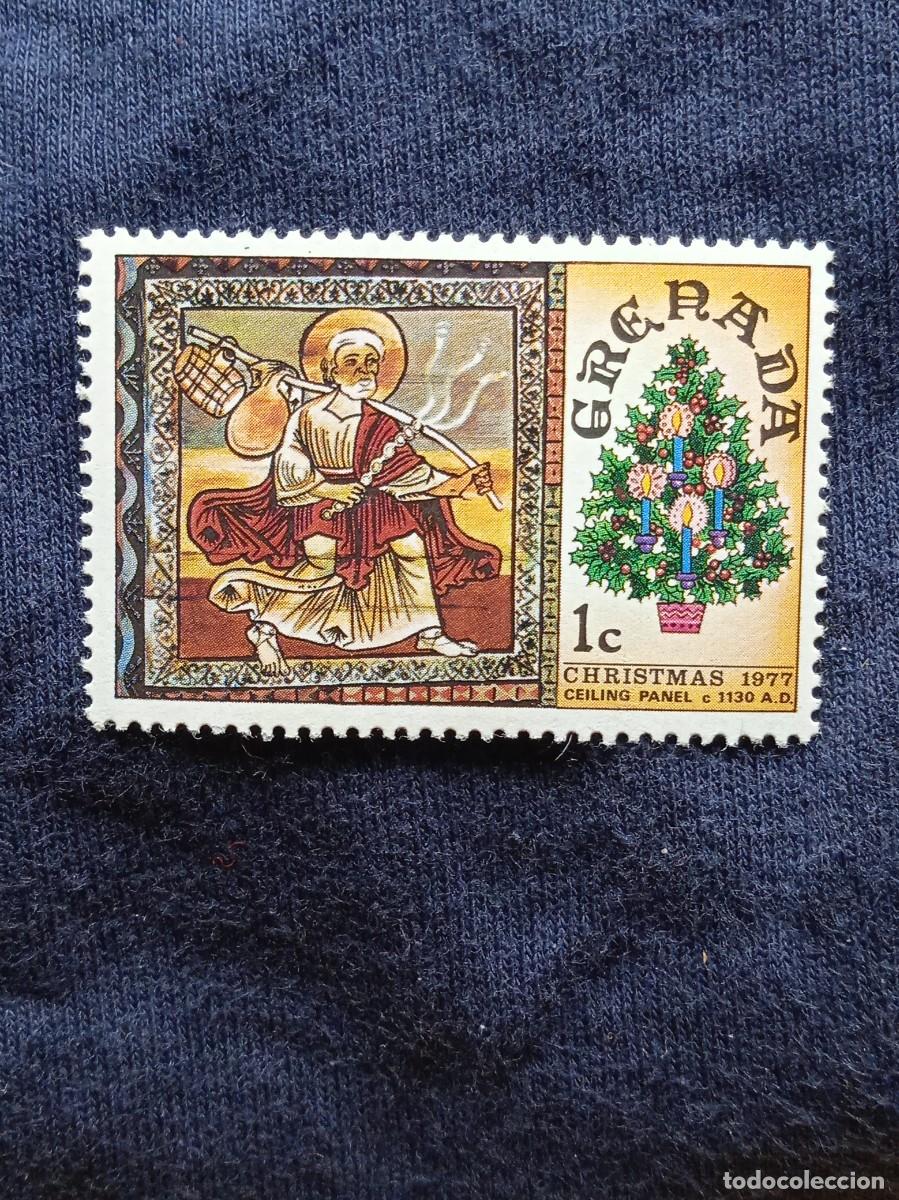 Sellos: GRENADA 1 C. CHISTMAS A&Ntilde;O 1977. - Foto 1