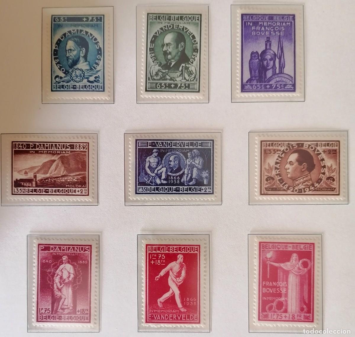 Sellos: BELGICA 1946 - TRES SERIES . - Foto 1