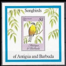 Sellos: ANTIGUA BARBUDA 1984 SHEET MNH FAUNA SONGBIRDS SINGVOGEL PAJAROS CANTORES BIRDS AVES VOGELS OISEAUX. Lote 401473054