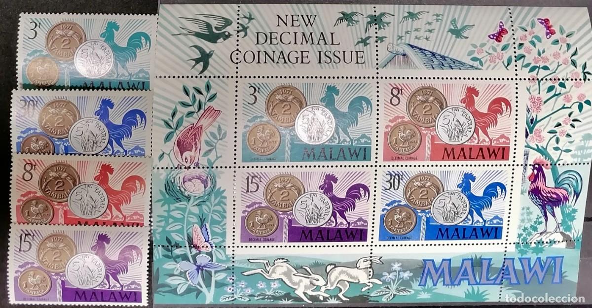 Sellos: MALAWI 1971 - HB MONEDAS . - Foto 1