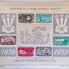 Sellos: MÉXICO 1956 - HB CENTENARIO DEL SELLO . AÉREOS .