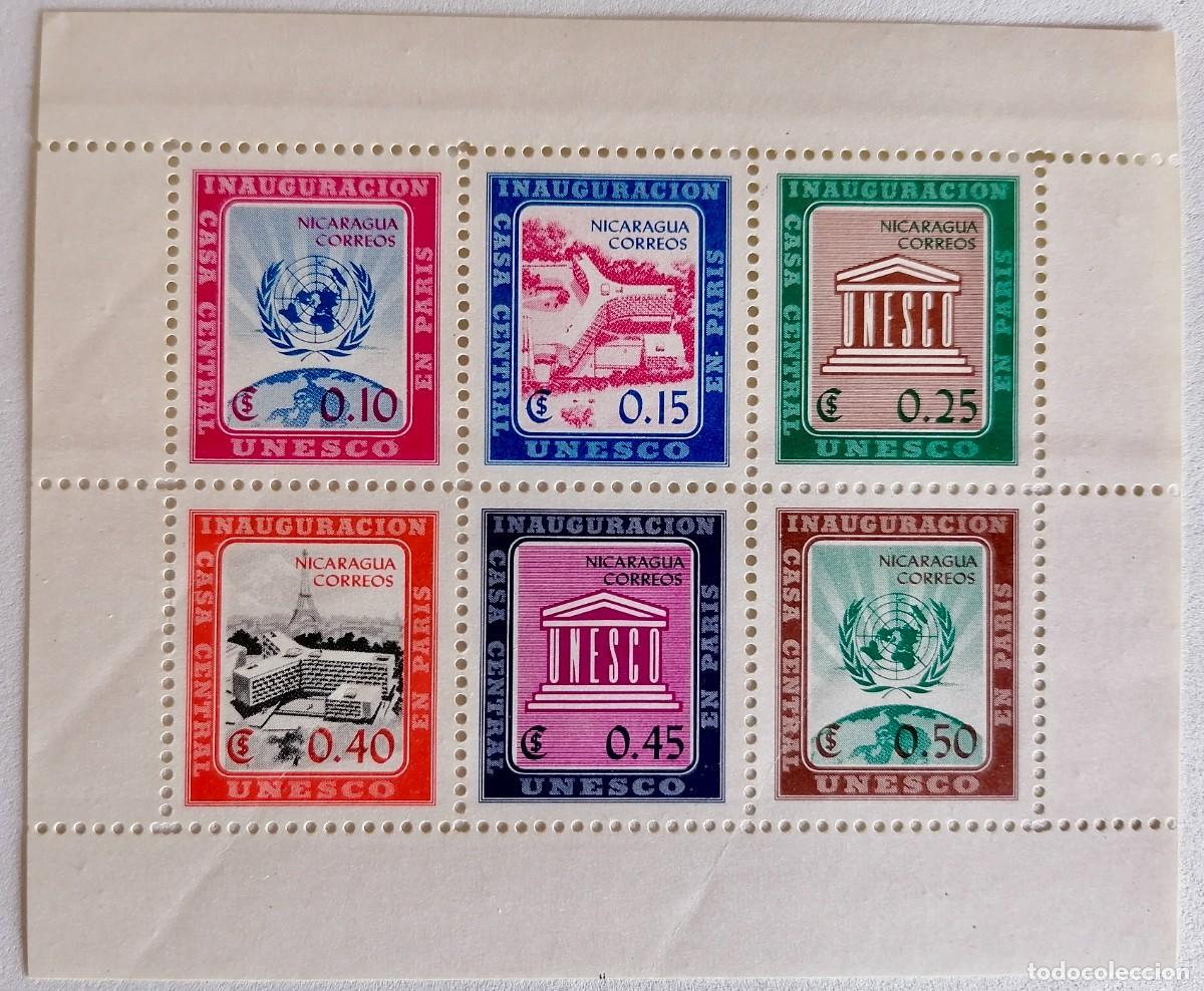 Sellos: NICARAGUA 1958 - HB UNESCO . - Foto 2