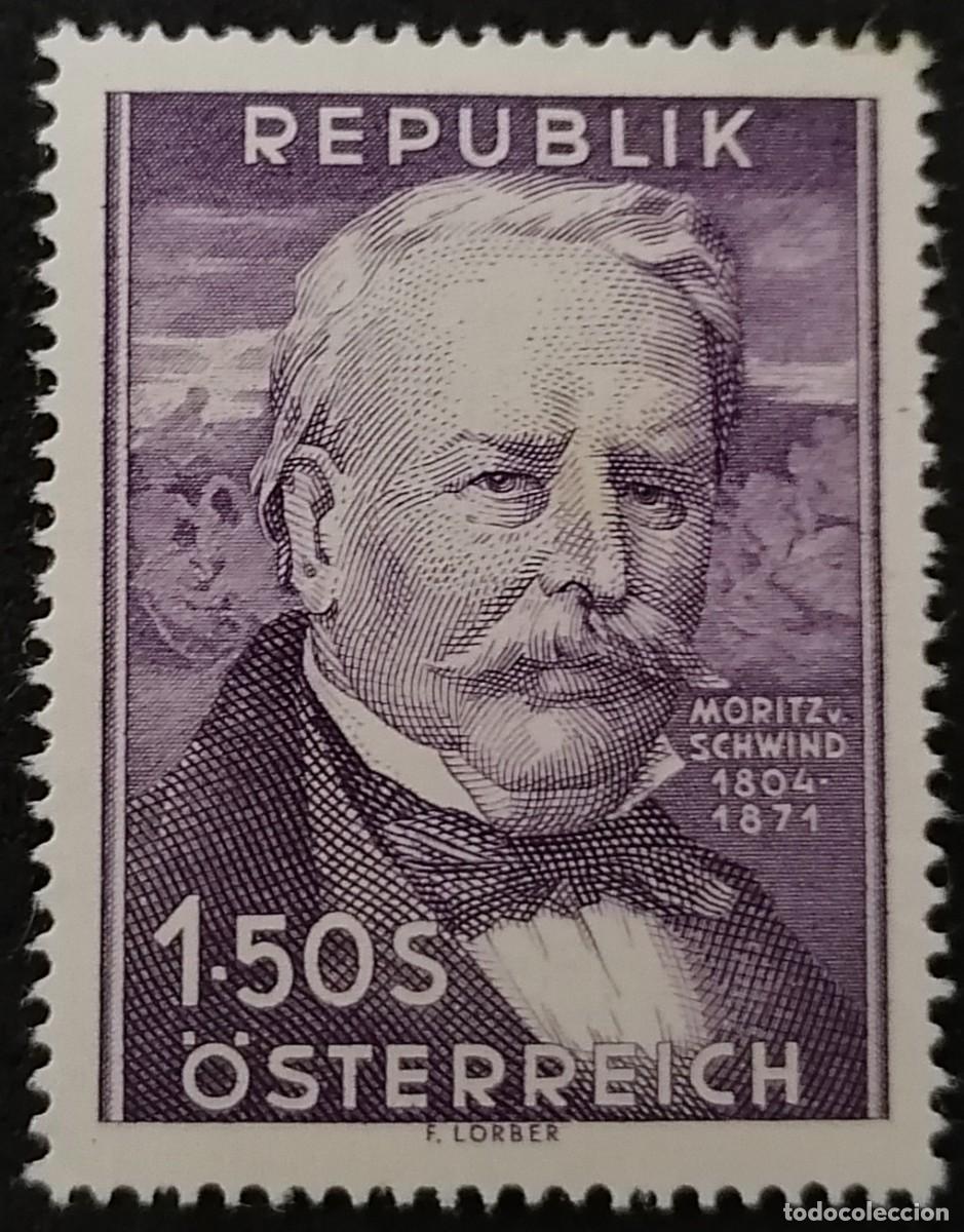 Sellos: AUSTRIA 1954 - M. VON SCHWIND . - Foto 1