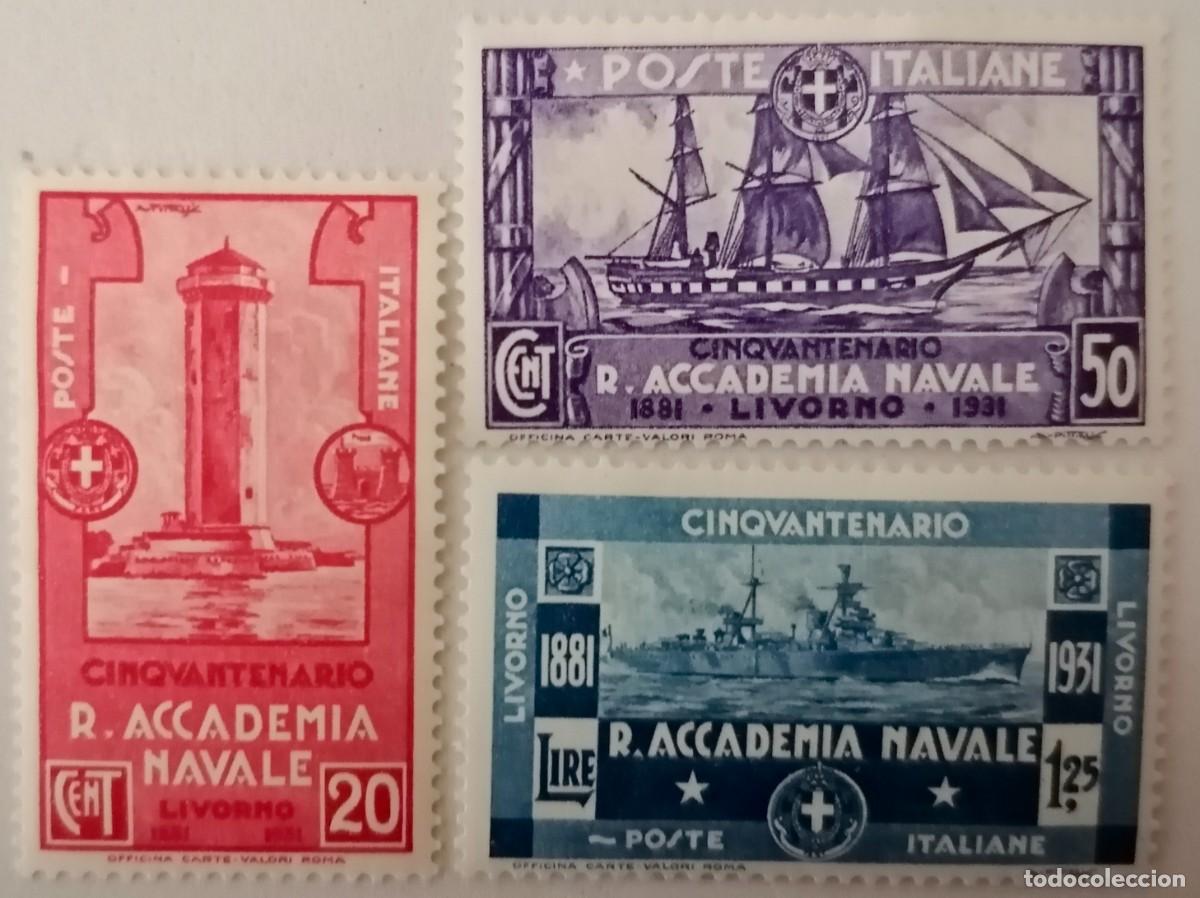 Sellos: ITALIA 1931 - ACADEMIA NAVAL . - Foto 1