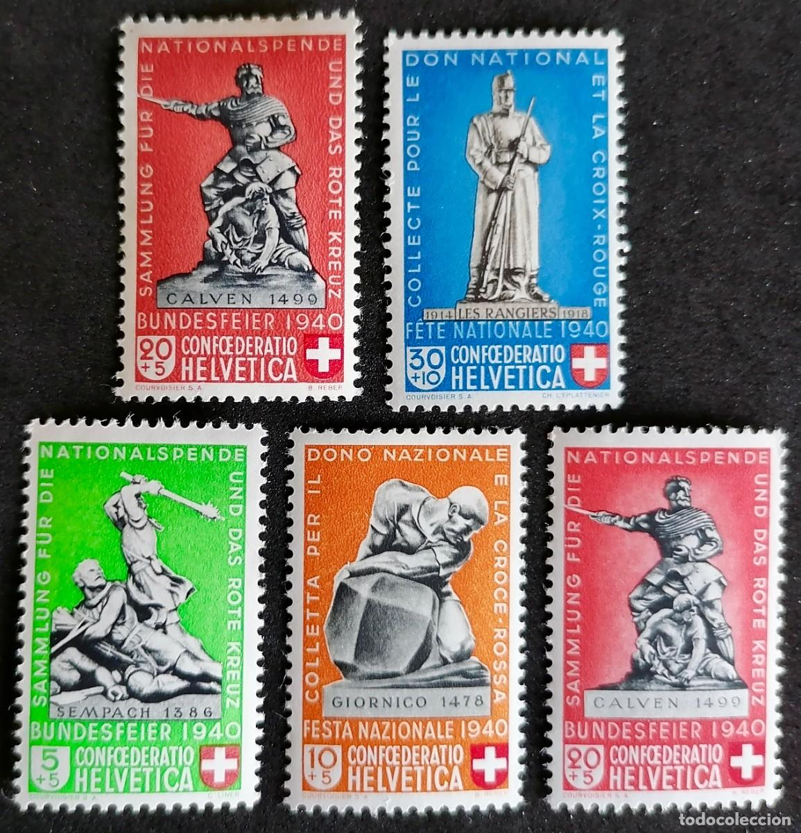 Sellos: SUIZA 1940 - MONUMENTOS . - Foto 1
