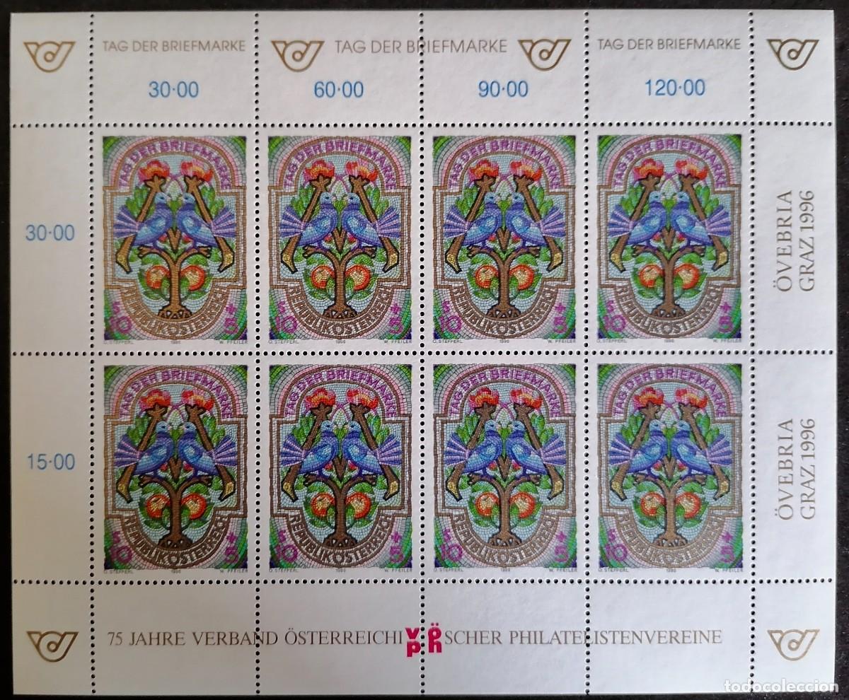 Sellos: AUSTRIA 1996 - HB D&Iacute;A DEL SELLO . - Foto 1