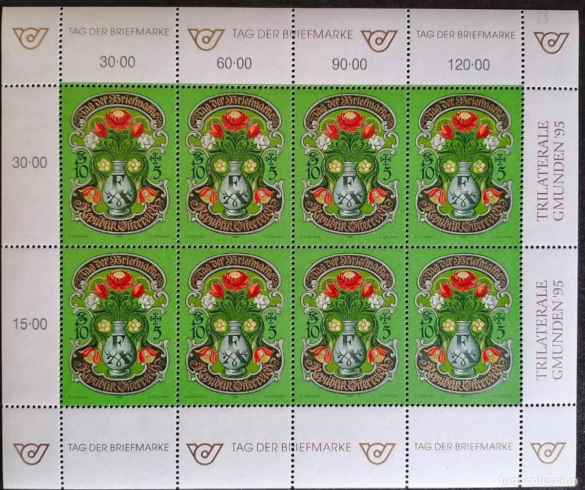 Sellos: AUSTRIA 1995 - HB D&Iacute;A DEL SELLO . - Foto 1